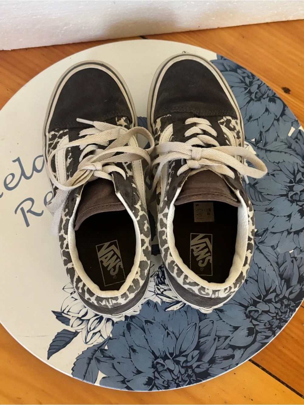 Vans Old Skool Leopard Print Sneakers 🖤🐆 Youth 4